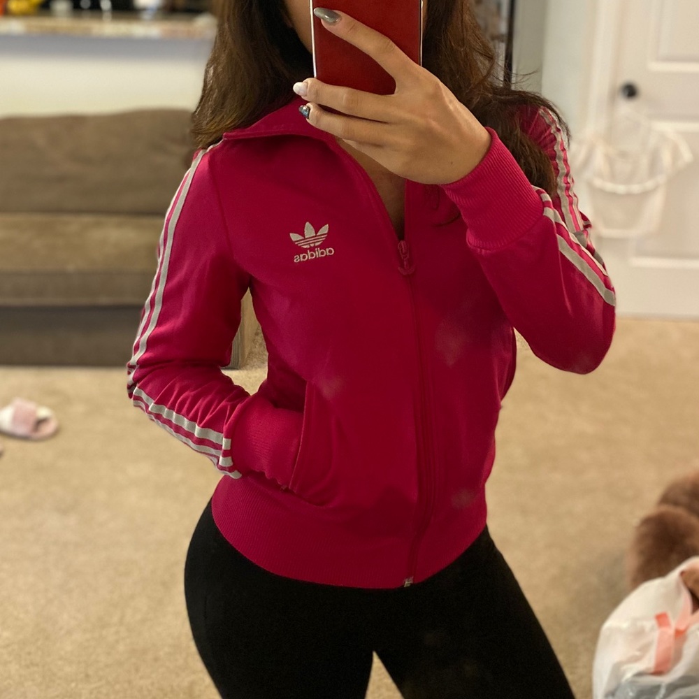 Adidas pink sliver jacket